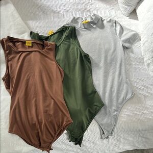 Sleeveless and Short Sleeve Bodysuits